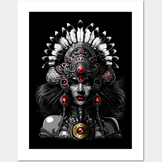 Aztec Princess Wall Art by albertocubatas